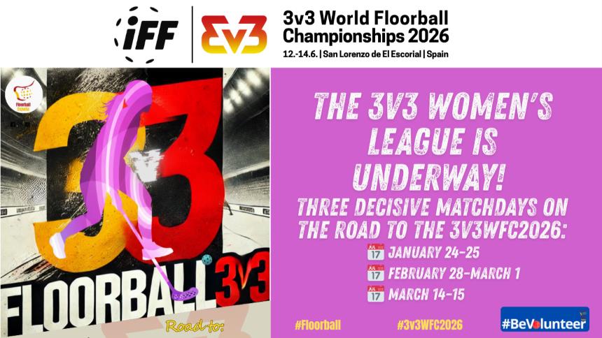 ¡El Camino al Mundial de Floorball 3v3 2026 ya ha comenzado!